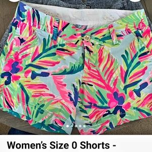 LILLY PULITZER SHORTS NEW SIZE 0